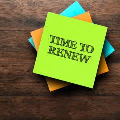 time to renew your membership